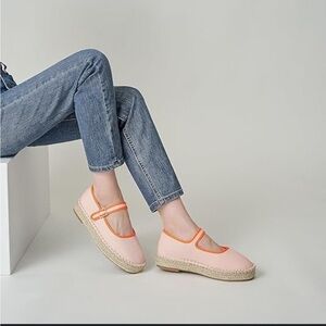 Atbell pinky Espadrille Mary Jane’s